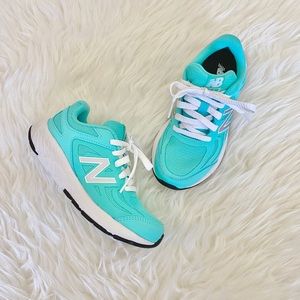 Kids Aqua New Balance 519 Running Shoe Sneakers